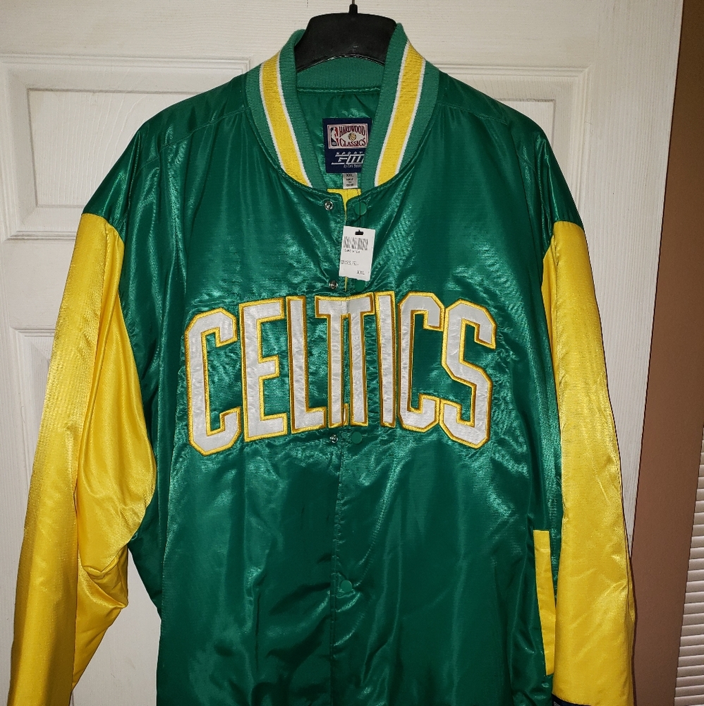 (NWT) NBA Hardwood Classics Celtics Jacket